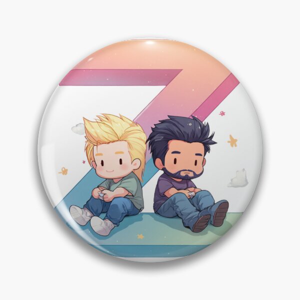 Item preview, Two Cute Boys Sitting in Front of Giant Letter Z Illustration designed and sold by JunsH.