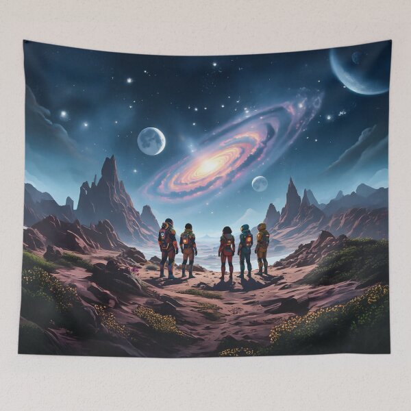 Item preview, Interstellar Hikers designed and sold by Marcu Ioachim.