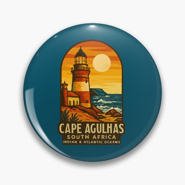 Item preview, Cape Agulhas South Africa – Southernmost Tip & Lighthouse Stickerd Coast Rock Arch Sticker designed and sold by The Digital Compass.