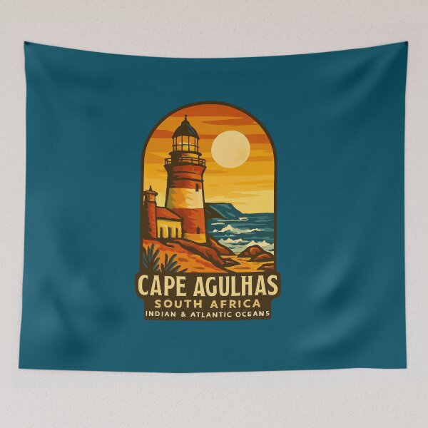 Item preview, Cape Agulhas South Africa – Southernmost Tip & Lighthouse Stickerd Coast Rock Arch Sticker designed and sold by The Digital Compass.