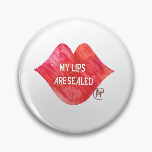 Item preview, My Lips Are Sealed Pop Art designed and sold by Kalli Taub Art.