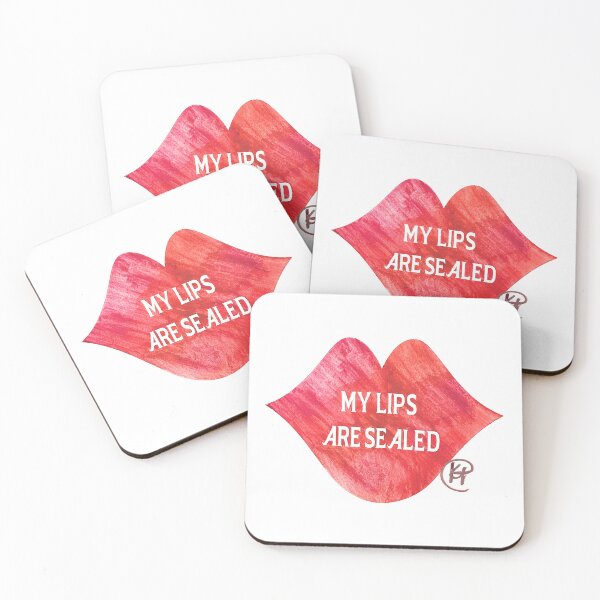 Item preview, My Lips Are Sealed Pop Art designed and sold by Kalli Taub Art.
