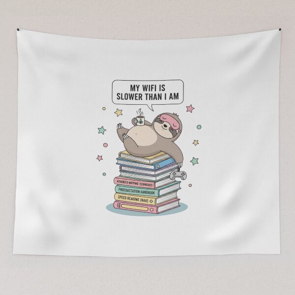 Item preview, Procrastination Champion Funny Sloth T-Shirt designed and sold by Happyfreedom.