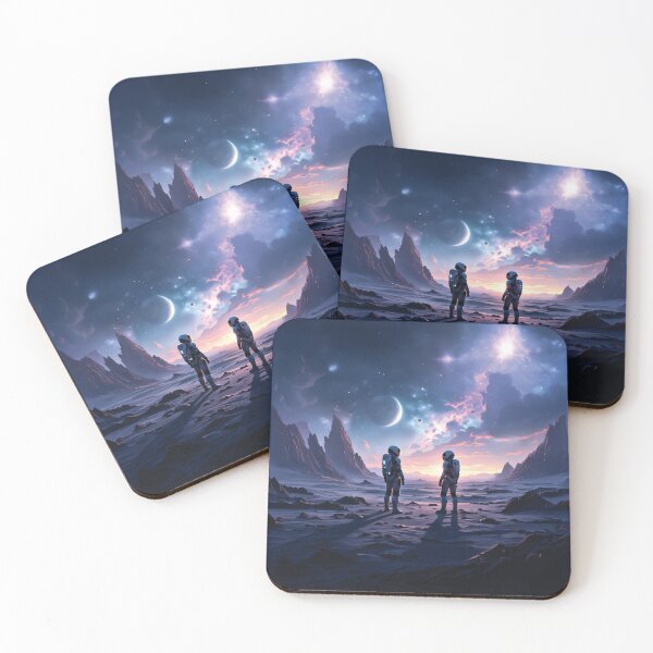 Item preview, A world where intergalactic travelers roam the cosmos designed and sold by Marcu Ioachim.