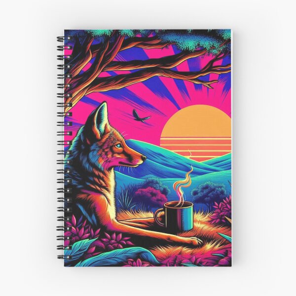 Item preview, cute jackal coffee and sunset designed and sold by Dogandesighn.