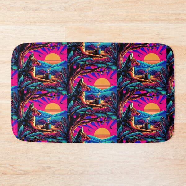 Item preview, cute jackal coffee and sunset designed and sold by Dogandesighn.