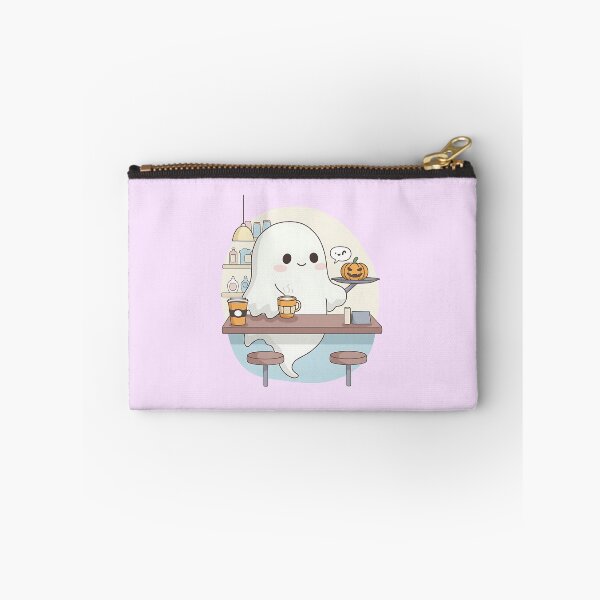 Item preview, Cute Gothic Ghost Barista with Pumpkin Spice Latte designed and sold by Itsheartshop.