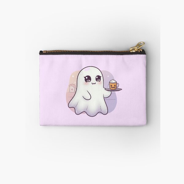 Item preview, Kawaii Gothic Ghost Barista with Pumpkin Spice Latte designed and sold by Itsheartshop.