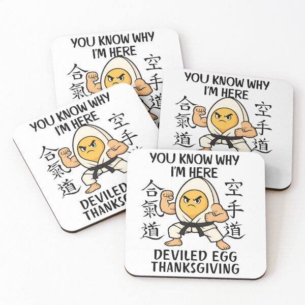 Item preview, Deviled Egg Karate Warrior | Funny Martial Arts Thanksgiving Design designed and sold by Lunaria Arts.