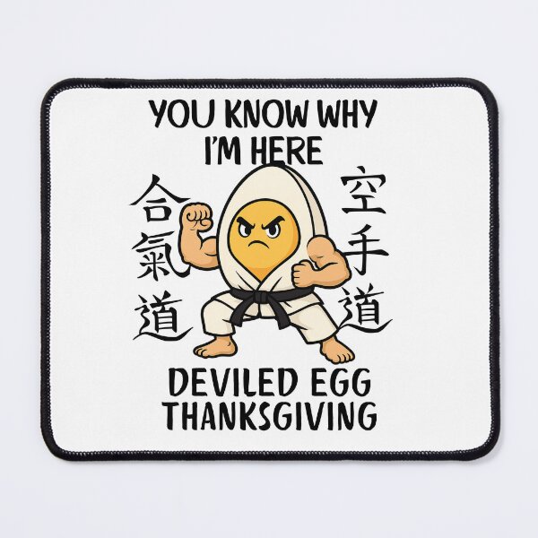 Item preview, Deviled Egg Karate Warrior | Funny Martial Arts Thanksgiving Design designed and sold by Lunaria Arts.