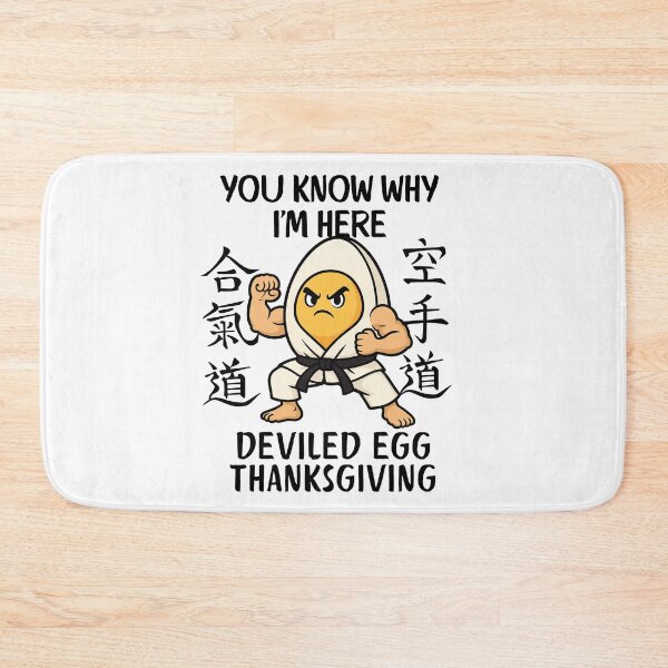 Item preview, Deviled Egg Karate Warrior | Funny Martial Arts Thanksgiving Design designed and sold by Lunaria Arts.