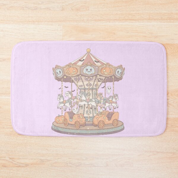 Item preview, Pastel Haunted Carousel with Cute Ghost Horses designed and sold by Itsheartshop.