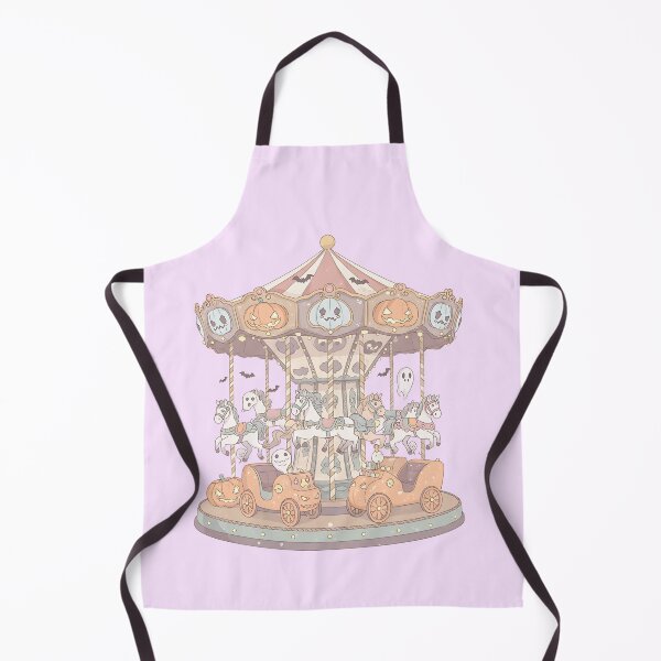 Item preview, Pastel Haunted Carousel with Cute Ghost Horses designed and sold by Itsheartshop.
