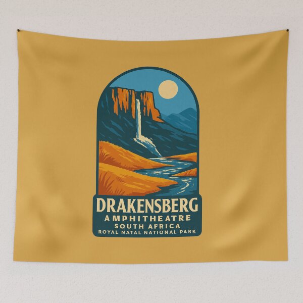 Item preview, Drakensberg Amphitheatre – Tugela Falls & Royal Natal South Africa Sticker designed and sold by The Digital Compass.