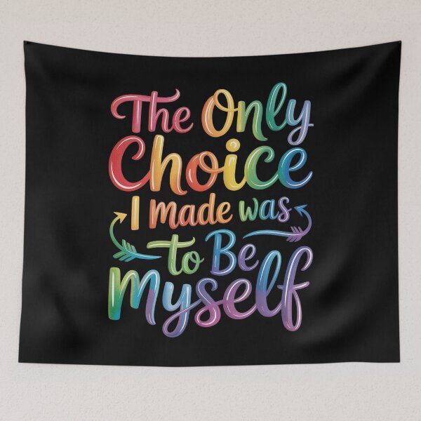 Item preview, Gay Pride The Only Choice I Made Was To Be Myself   designed and sold by SlogariArt.