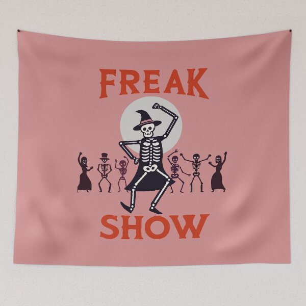 Item preview, Dancing Skeletons Freak Show designed and sold by Gkinoki.
