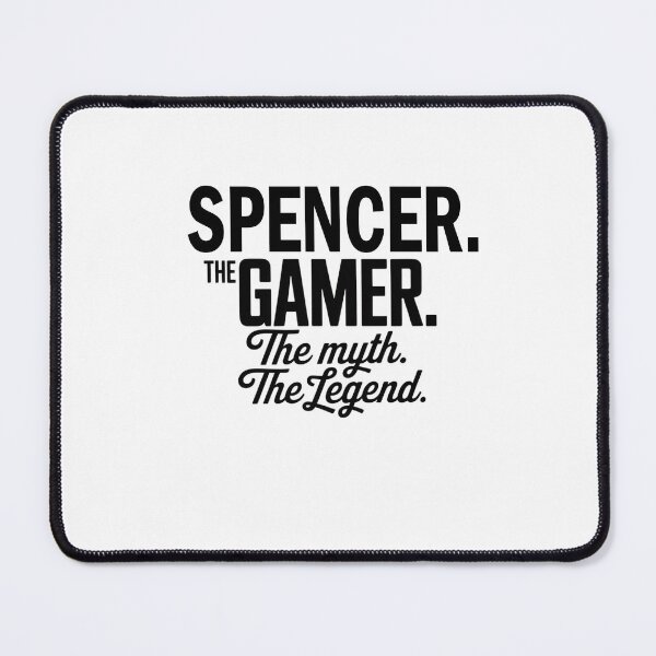 Item preview, Spencer The Gamer The Myth The Legend Spencer Name - Funny Gamer Quote design designed and sold by Oussinc.