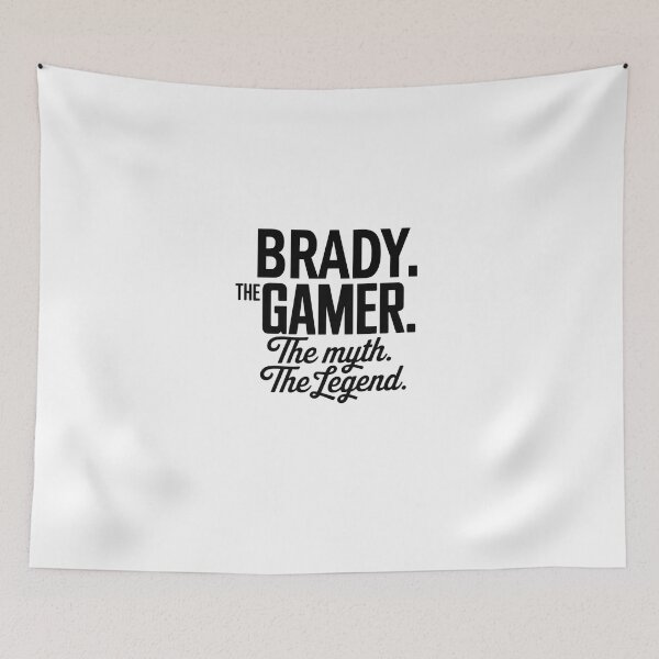 Item preview, Brady The Gamer The Myth The Legend Brady Name - Funny Gamer Quote design designed and sold by Oussinc.