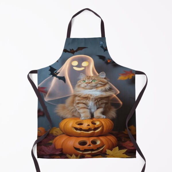 Item preview, Halloween Pumpkin, Cat, and Ghost | Spooky Fun Autumn Design designed and sold by Ani-24.