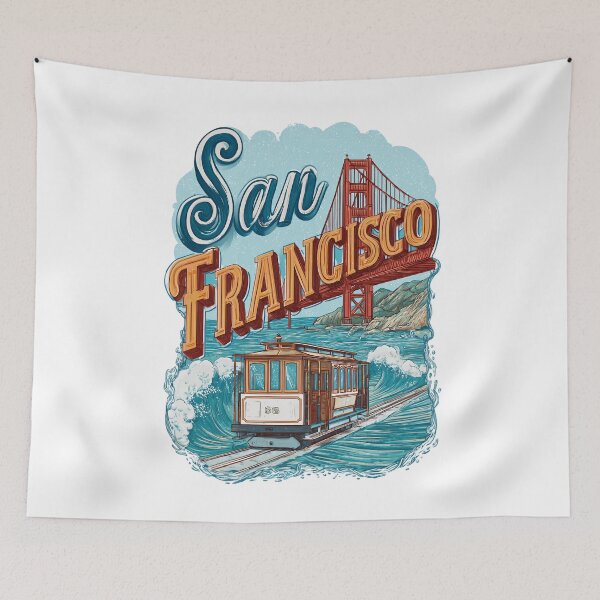 Item preview, San Francisco – Golden Gate Bridge & Cable Car Design designed and sold by Meiersbeste.