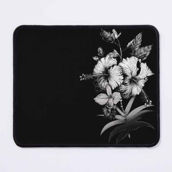 Item preview, Elegant Hibiscus and Orchid Illustration designed and sold by Rômulo Queiroz.