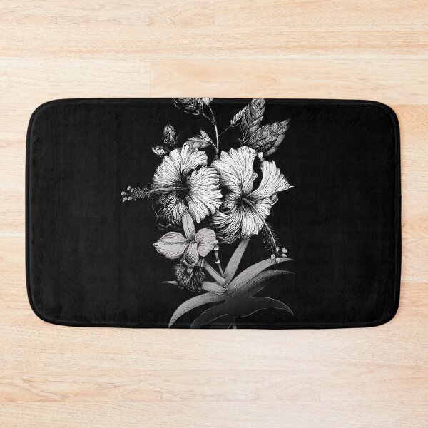 Item preview, Elegant Hibiscus and Orchid Illustration designed and sold by Rômulo Queiroz.