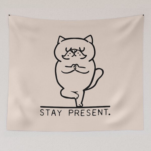 Item preview, Persian Cat Stay Present  designed and sold by Huebucket.