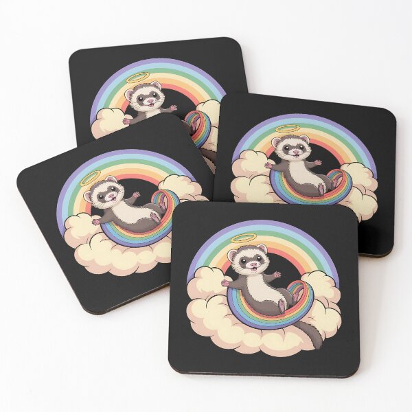 Item preview, Ferret Rainbow Bridge Tribute Small Pet designed and sold by Blok45.