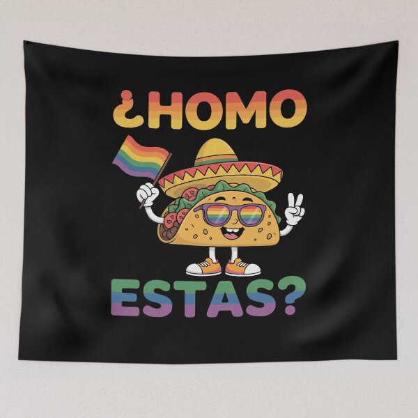 Item preview, Homo Estas Taco Rainbow Flag Sunglasses Gay Pride   designed and sold by SlogariArt.