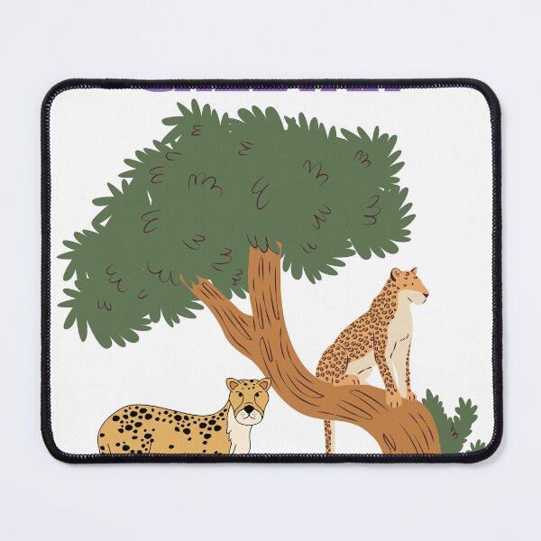 Item preview, Speedy Cheetah on a Tree Cute Modern Illustration designed and sold by Ramya designs .