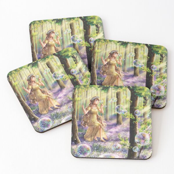 Item preview, Bluebell Forest at Sunset - Anime Painting designed and sold by DesignsBySloan.