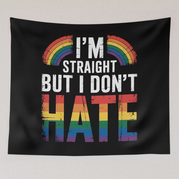 Artikelvorschau, Ich bin heterosexuell, aber ich hasse den Regenbogen-LGBT-Gay-Pride-Monat nicht entworfen und verkauft von SlogariArt.