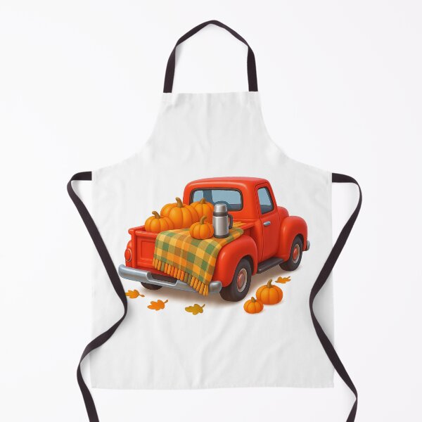 Item preview, Truck with Plaid Blanket and Mini Pumpkins – Cozy Autumn Scene designed and sold by PrintCreations9.