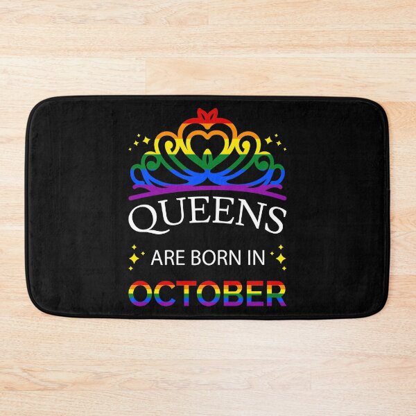 Item preview, LGBT Queens Are Born In October I - Pride Flag Colors designed and sold by Lemon Pepper.