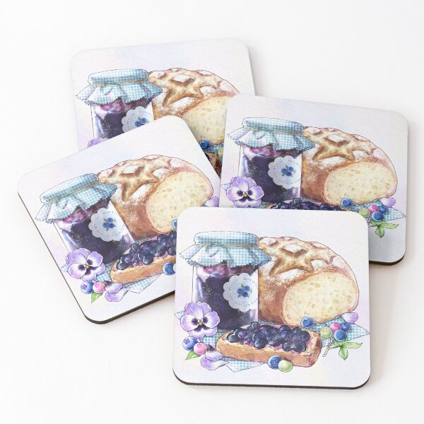Item preview, Blueberry Breakfast - Bread with Jam designed and sold by DesignsBySloan.