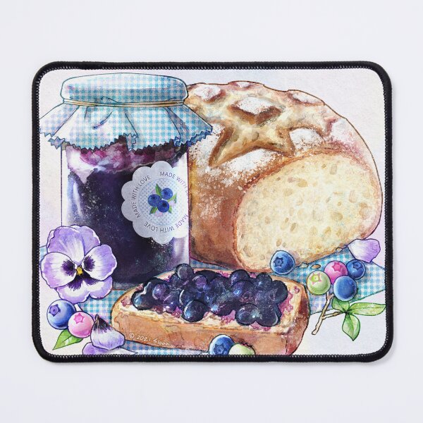 Item preview, Blueberry Breakfast - Bread with Jam designed and sold by DesignsBySloan.