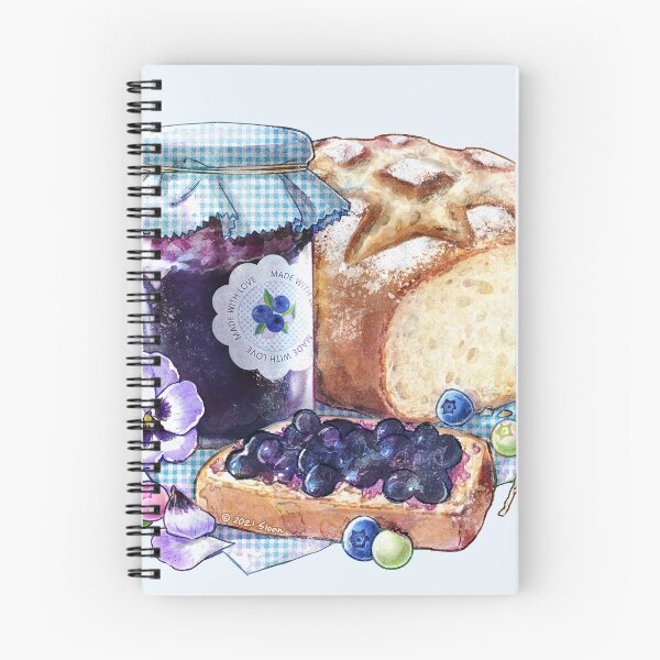 Item preview, Blueberry Breakfast - Bread with Jam designed and sold by DesignsBySloan.
