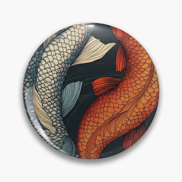 Artikelvorschau, Ying Yang Koi-Karpfen entworfen und verkauft von thewandswant.