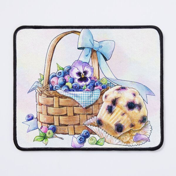 Item preview, Blueberry Breakfast - Basket and Muffin designed and sold by DesignsBySloan.