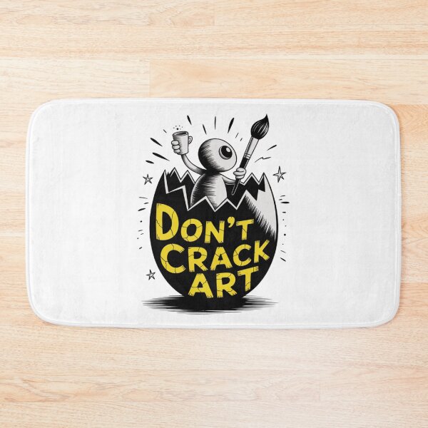 Item preview, Hatching Artist with Brush and Coffee designed and sold by Don't Crack Art.