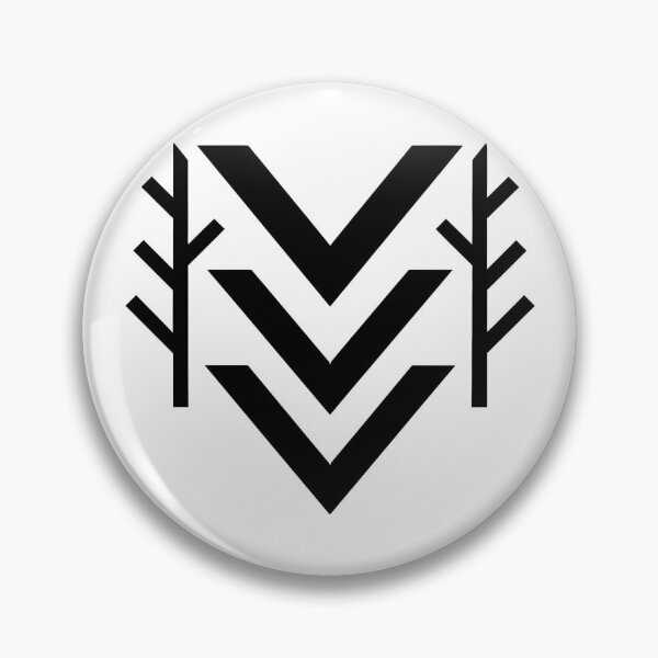 Item preview, Geometric Chevron Rune - Nordic Nature Symbol, Black designed and sold by Myth-LegendArt.