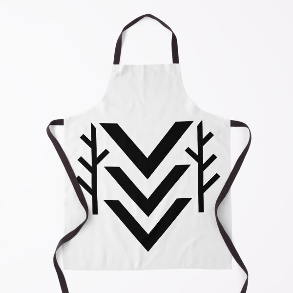 Item preview, Geometric Chevron Rune - Nordic Nature Symbol, Black designed and sold by Myth-LegendArt.