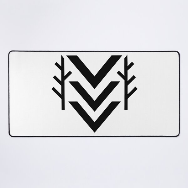 Item preview, Geometric Chevron Rune - Nordic Nature Symbol, Black designed and sold by Myth-LegendArt.