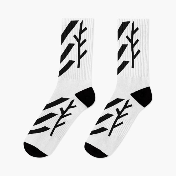 Item preview, Geometric Chevron Rune - Nordic Nature Symbol, Black designed and sold by Myth-LegendArt.