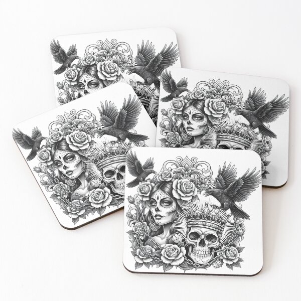 Item preview, Chicano Skull tattoo art designed and sold by ImmersiveArt Era.