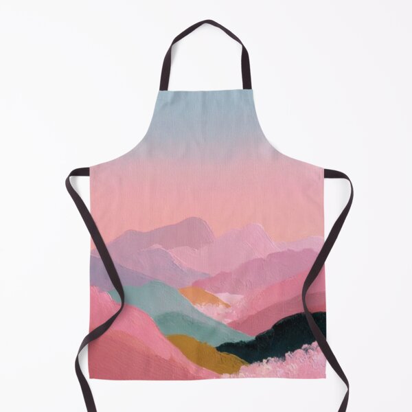 Item preview, Pastel landscape in pink and turquoise designed and sold by ArtHouseNiklas.