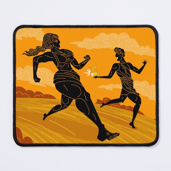 Item preview, atalanta running with suitor throwing golden apple in race designed and sold by matintheworld ( delcarmat ).