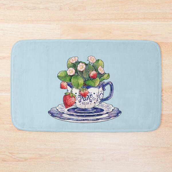 Item preview, Teacup with Strawberry Plant designed and sold by DesignsBySloan.