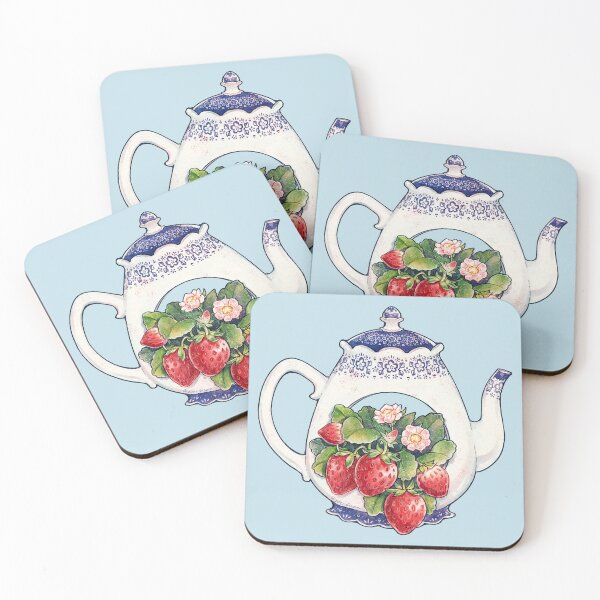Item preview, Teapot with Strawberry Plant designed and sold by DesignsBySloan.