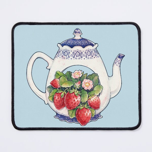 Item preview, Teapot with Strawberry Plant designed and sold by DesignsBySloan.
